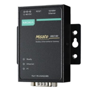 MGate MB3180/EU Standardowa brama Modbus z 1 portem RS-232/422/485